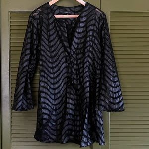 Yushi Black Striped Jacket